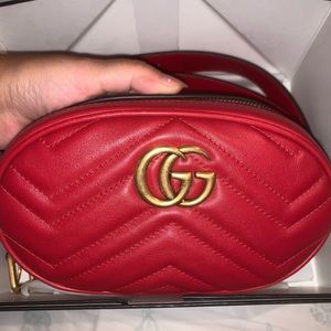 Red Gucci Mormont waist bag ❤️❤️❤️